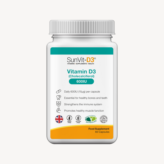 Vitamin D3 600IU (15ug) 60 Daily Strength Capsules
