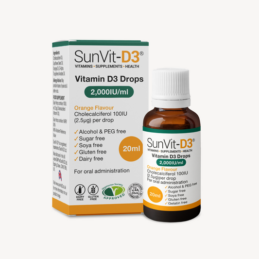 Vitamin D3 (50ug) 2,000iu 20ml Daily Orange Oral Drops