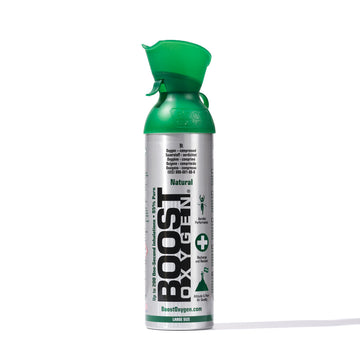 Boost Natural - 95% Pure Oxygen Can 9L Up To 200 Uses, For Health & Breathing