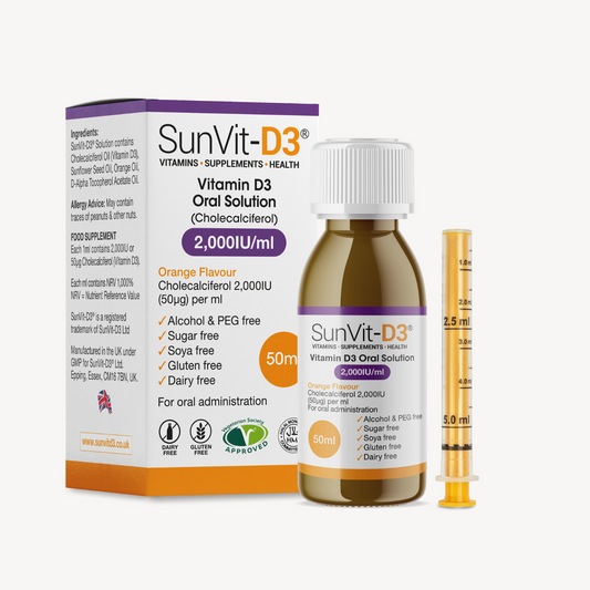 Vitamin D3 (50ug) 2,000IU 50ml Daily Orange Liquid